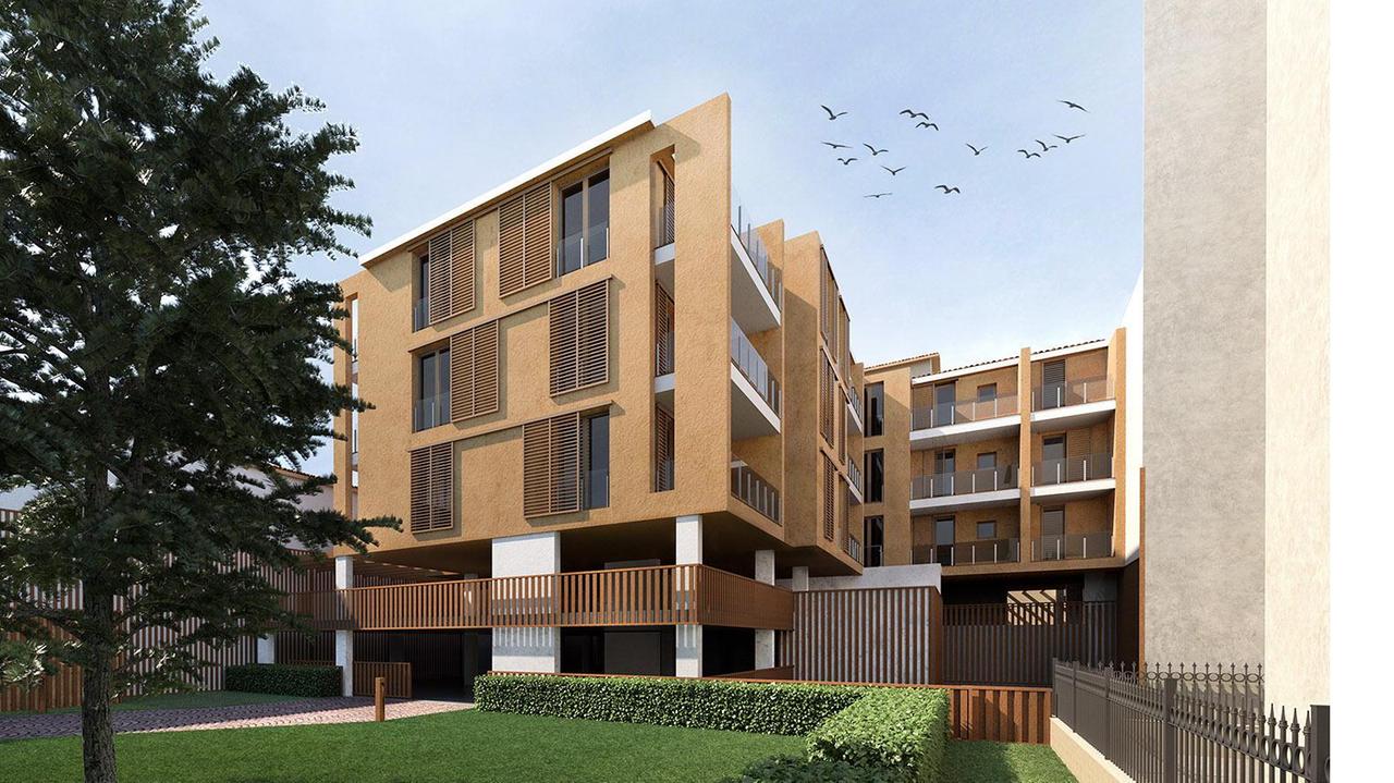 Uno dei rendering (non definitivi, come ci tiene a sottolineare la proprietà) del nuovo palazzo