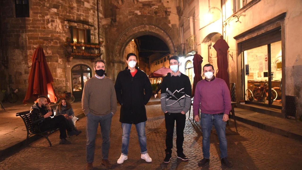 Da sinistra: Michele Sargenti, Giovanni Massei, Matteo Sargenti e Martino Tonetti (foto Ilaria Genovesi)