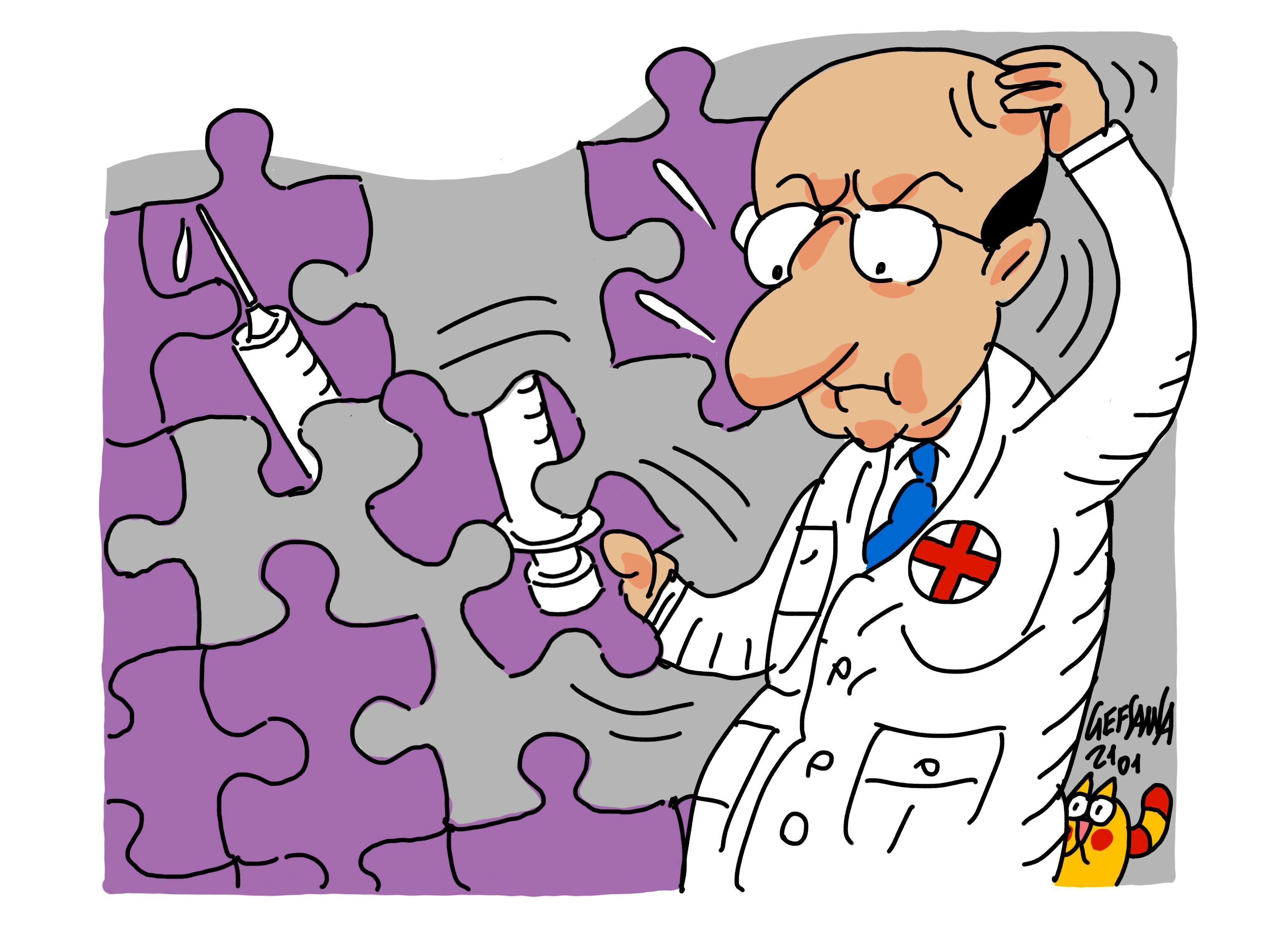 La vignetta di Gef: Covid, 16mila dosi di vaccino in ritardo