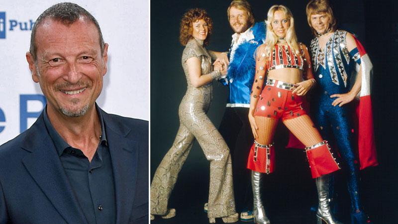 Amadeu e gli Abba ai tempi d’oro: Frida Lyngstad, Benny Andersson, Agnetha Fältskog e Björn Ulvaeus