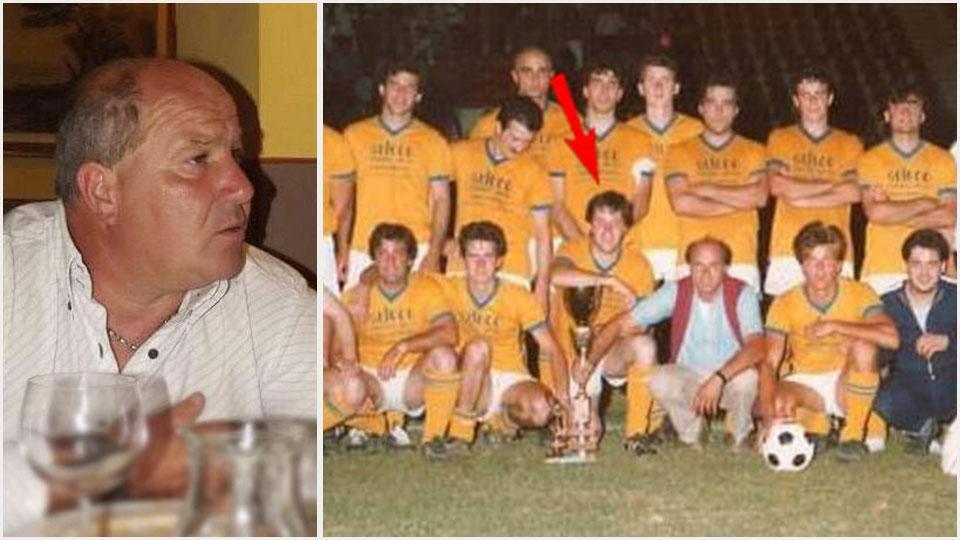 Qui sopra un’immagine recente di Nicola Pacini. A destra con la coppa vinta dalla Polisportiva Badia