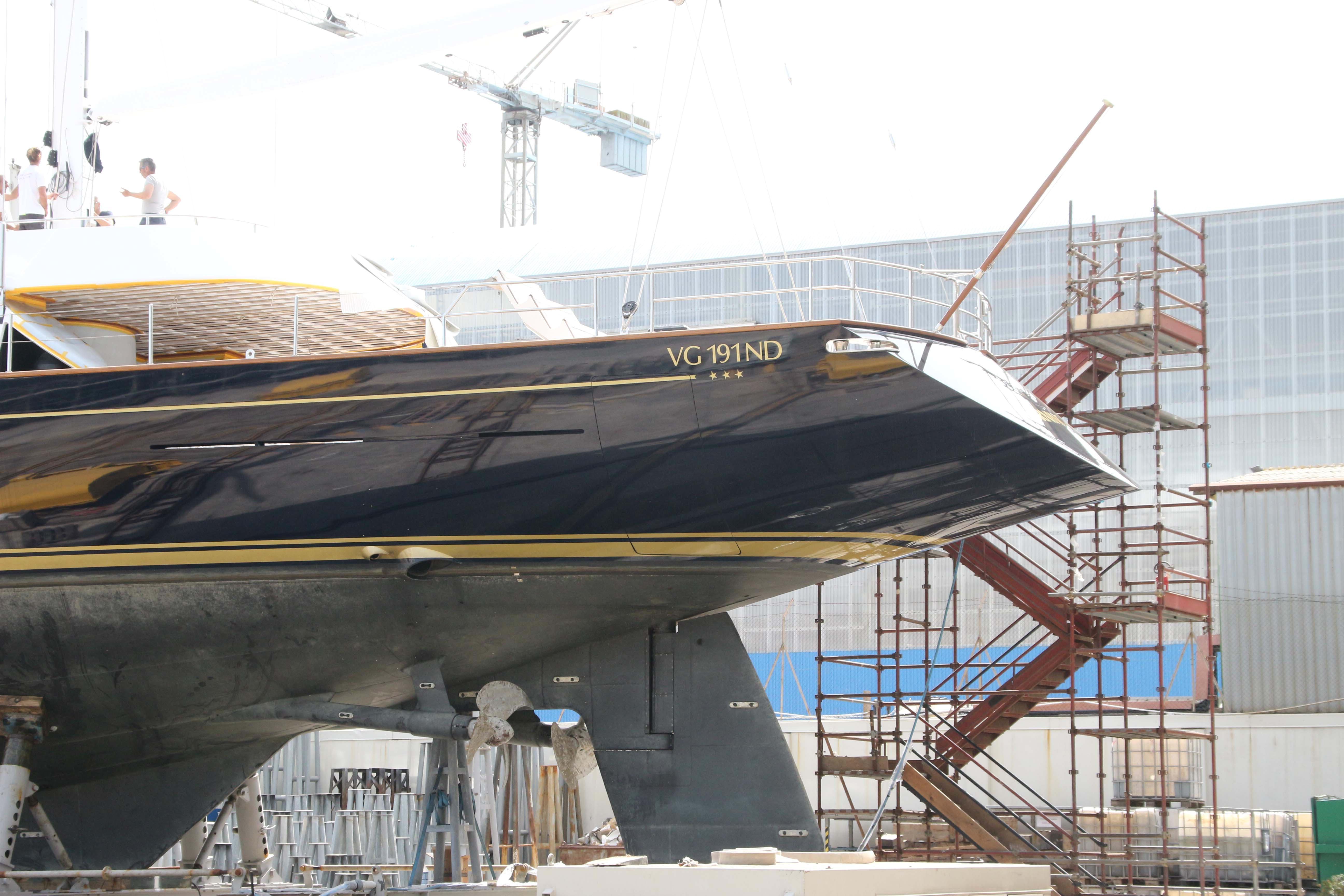Il cantiere Perini Navi in una immagine di archivio