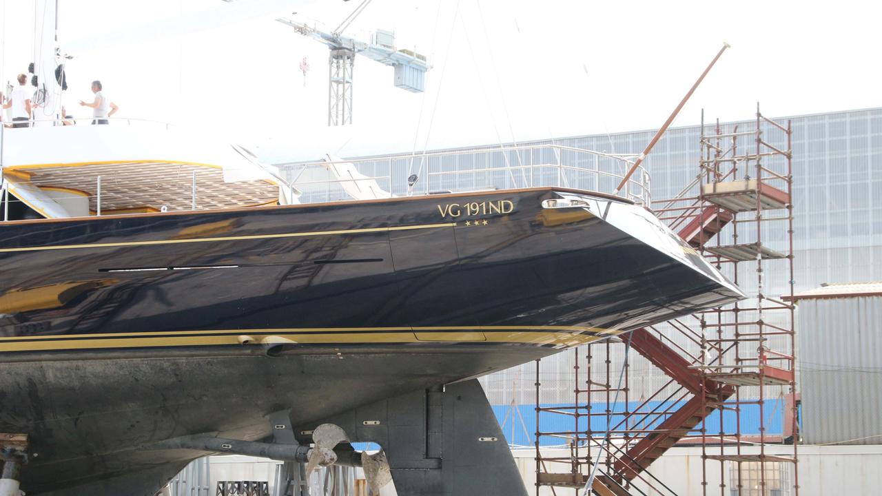 Il cantiere Perini Navi in una immagine di archivio