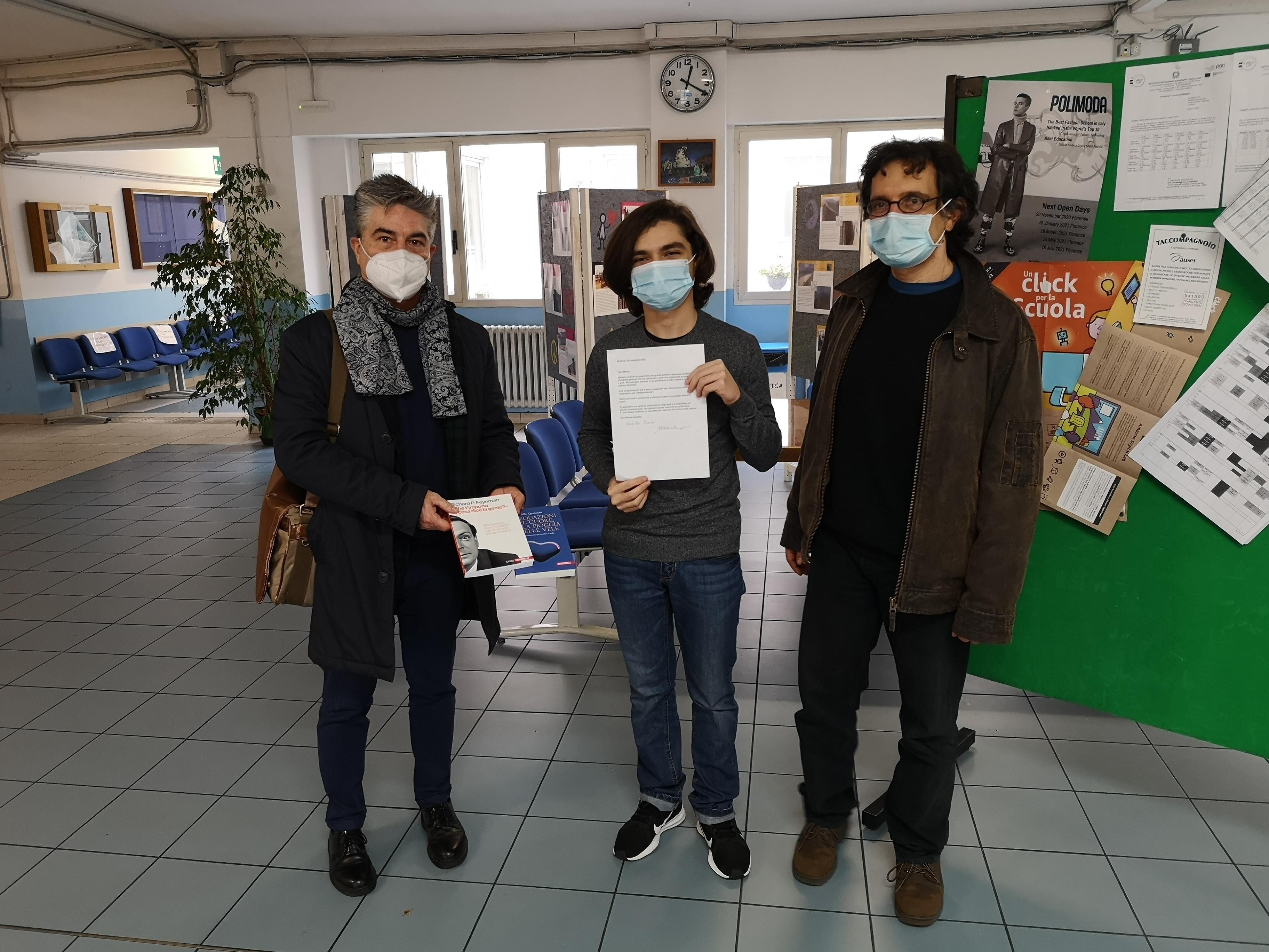 La premiazione dello studente