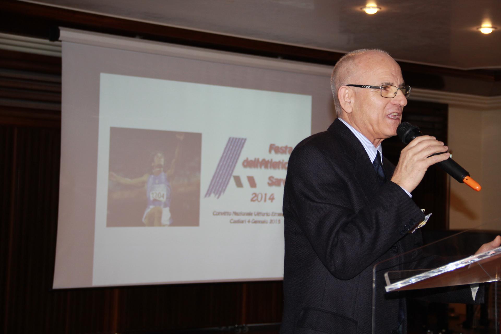 Sergio Lai, da 40 anni presidente della federatletica regionale