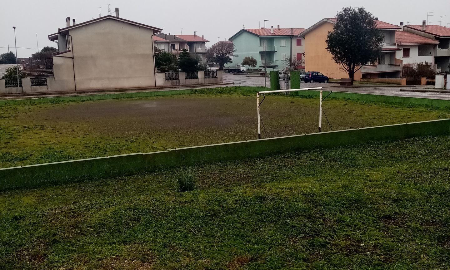 Erba sintetica nel campetto di Birdis