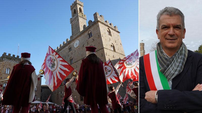 Il Palazzo dei Priori e il sindaco di Volterra, Giacomo Santi