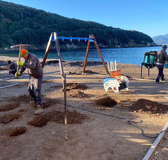 Lavori in corso a Bagnaia, ecco i giochi per bambini 