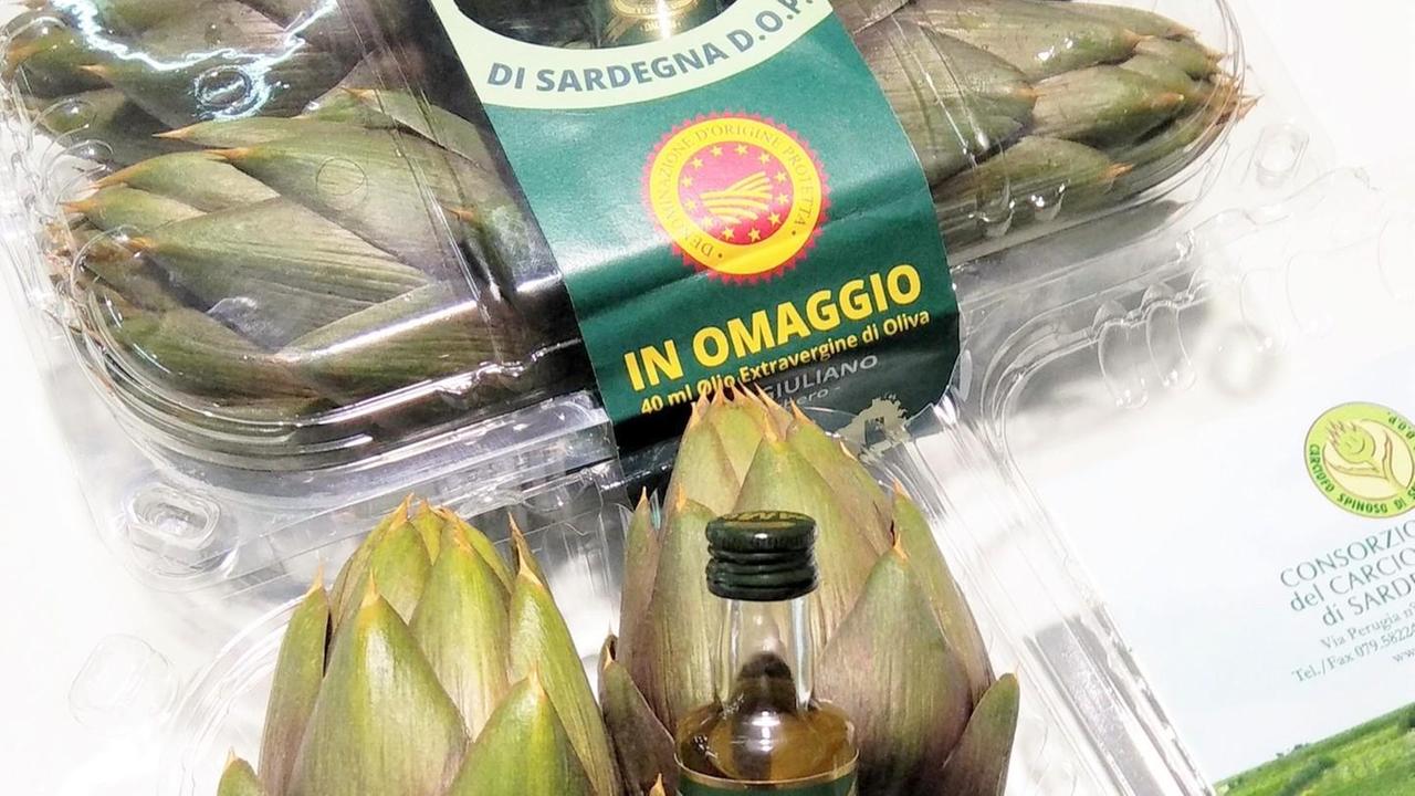 Olio e carciofi sardi insieme nei market del Nord Italia 