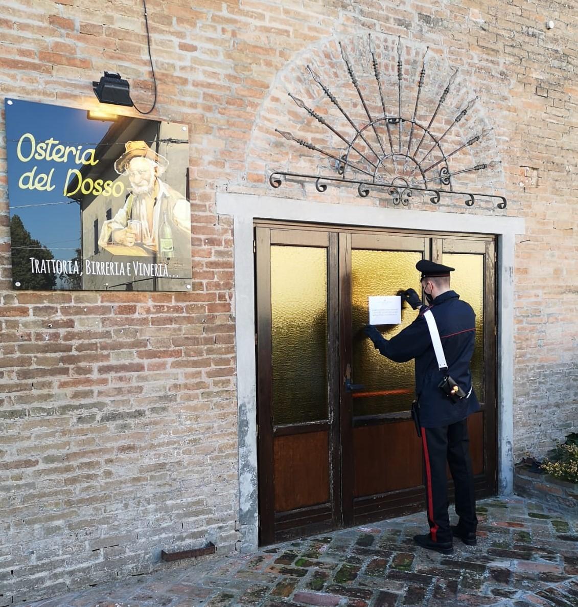 L'Osteria del Dosso apre per protesta: sanzionati titolare e 25 avventori