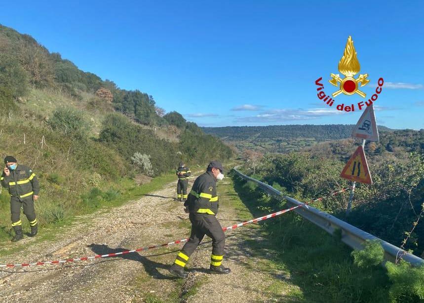 Il sopralluogo dei vigili del fuoco