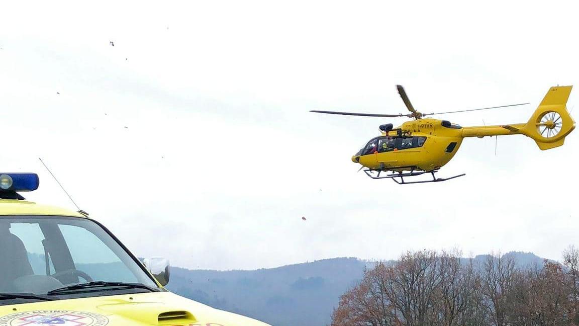 L'elicottero Pegaso e un mezzo del Soccorso alpino