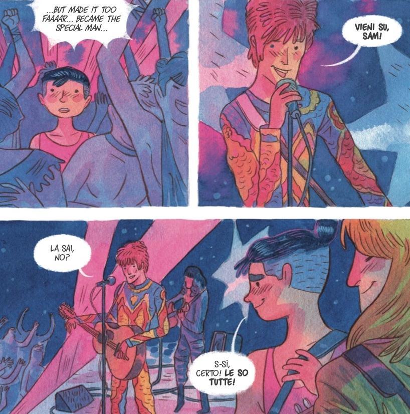 I disegni di Atzeni per raccontare Bowie e la sua poesia