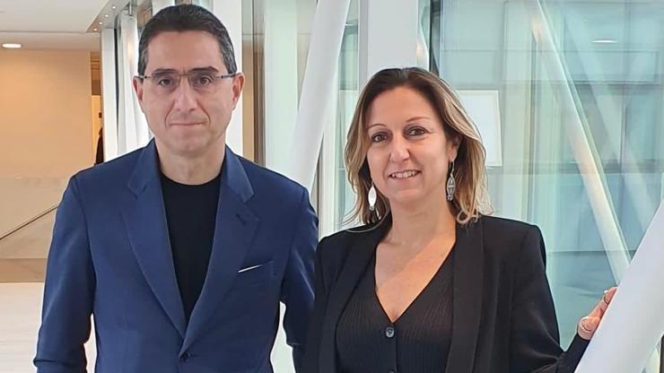 Alessandro Fabbroni, amministratore delegato di Sesa e Francesca Moriani ceo di Var Group