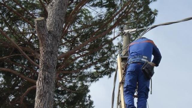 Il team dei tecnici al lavoro la notte: «Ridiamo la luce se l’Elba è al buio»