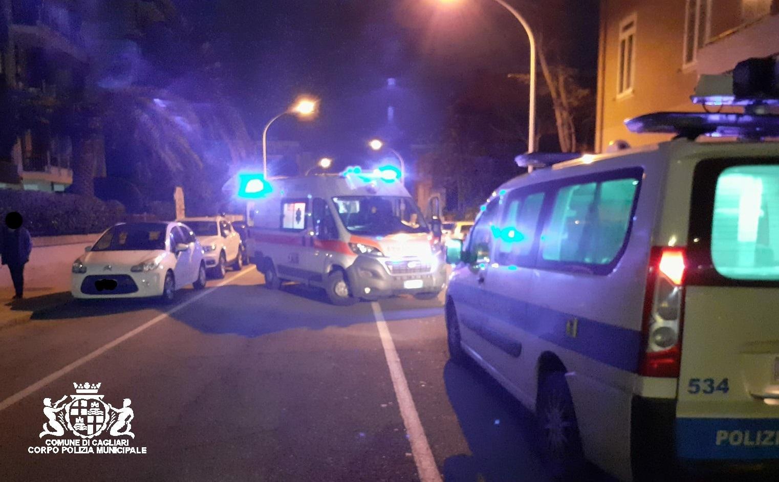 Cagliari, scontro auto-bici: un ferito