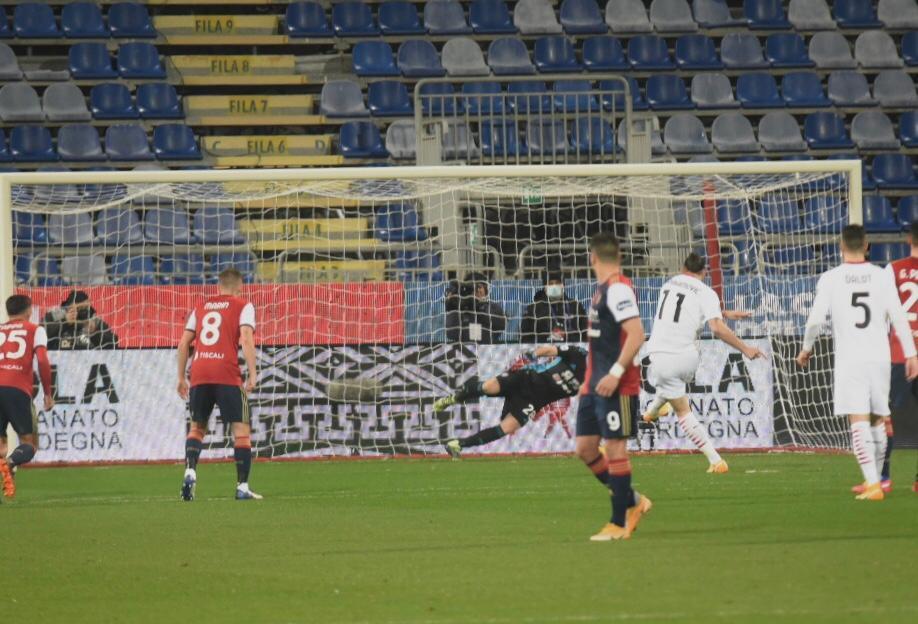 Il rigore dell'1-0 realizzato da Ibrahimovic