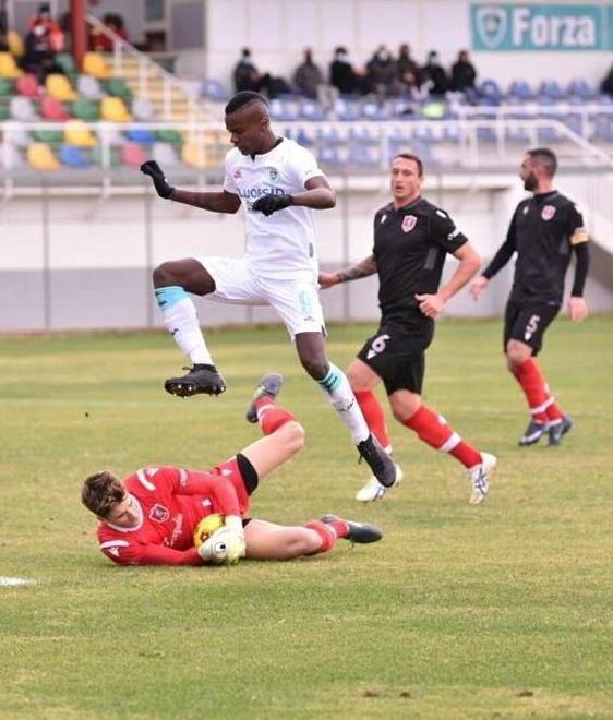 Olbia terra amara per i biancorossi Kraja cerca il pareggio che non arriva 