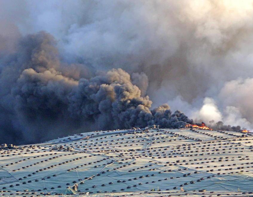 Fiamme in discarica, il Comune di Serravalle citato come responsabile civile 