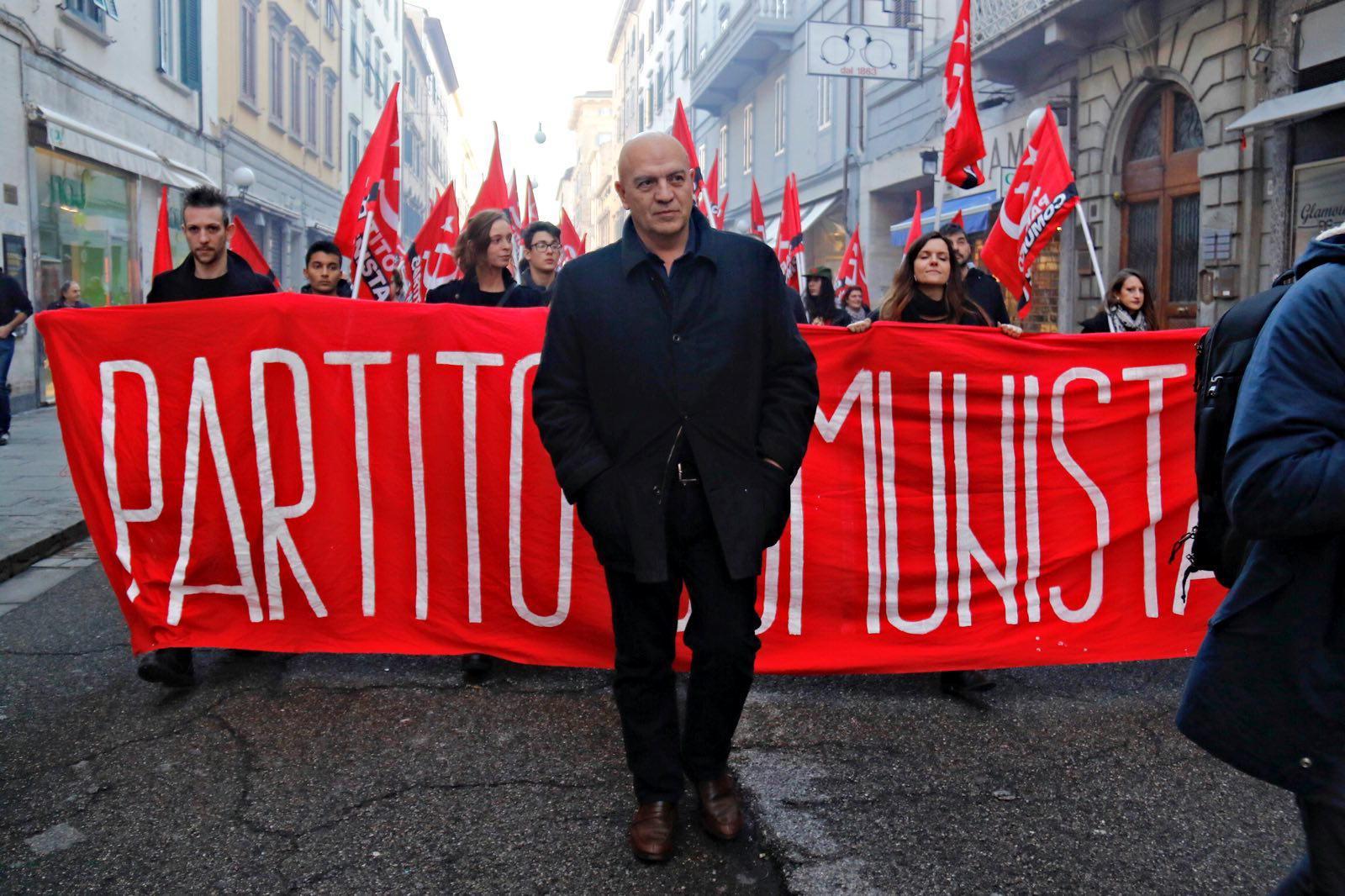 Una delle ultime commemorazioni della nascita del Partito comunista a Livorno (foto Marzi)