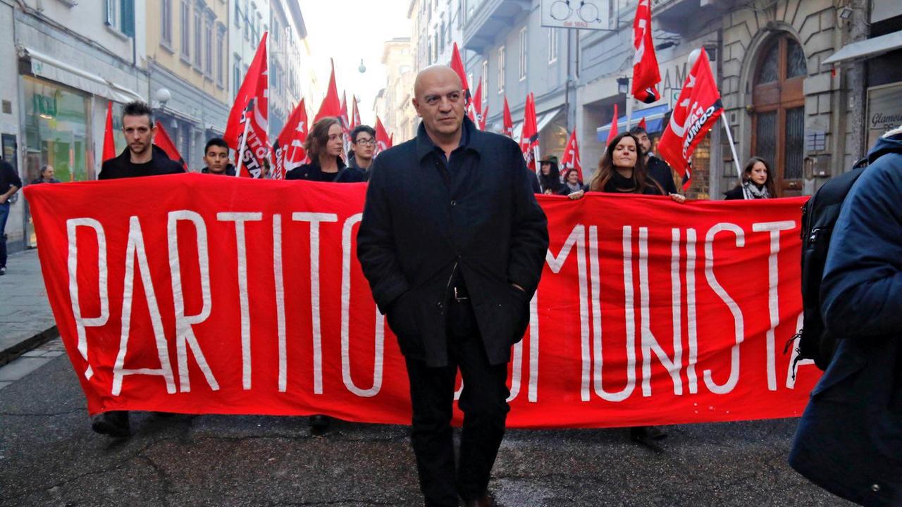 Una delle ultime commemorazioni della nascita del Partito comunista a Livorno (foto Marzi)