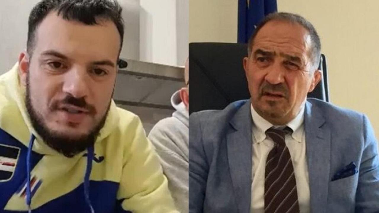 A sinistra il responsabile comunicazione della GimFive, Federico Milieni. A destra il questore di Livorno, Lorenzo Suraci