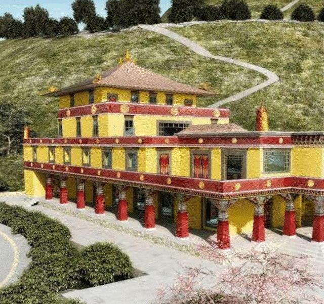 Monastero buddista nell’ex cava verso l’avvio dei lavori 