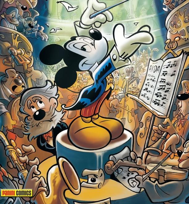 Modena. L’acuto di Topolino Disney incontra Verdi nelle parodie a fumetti del melodramma 