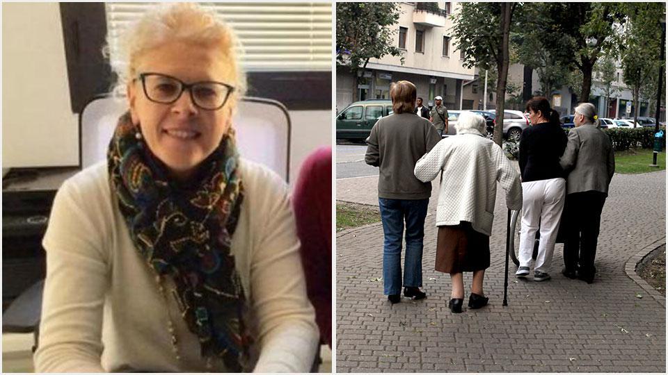 Daniela Guarnone, presidente della coop servizi e anziane a passeggio accompagnate