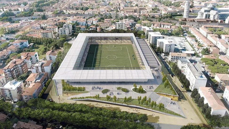 il rendering del nuovo stadio