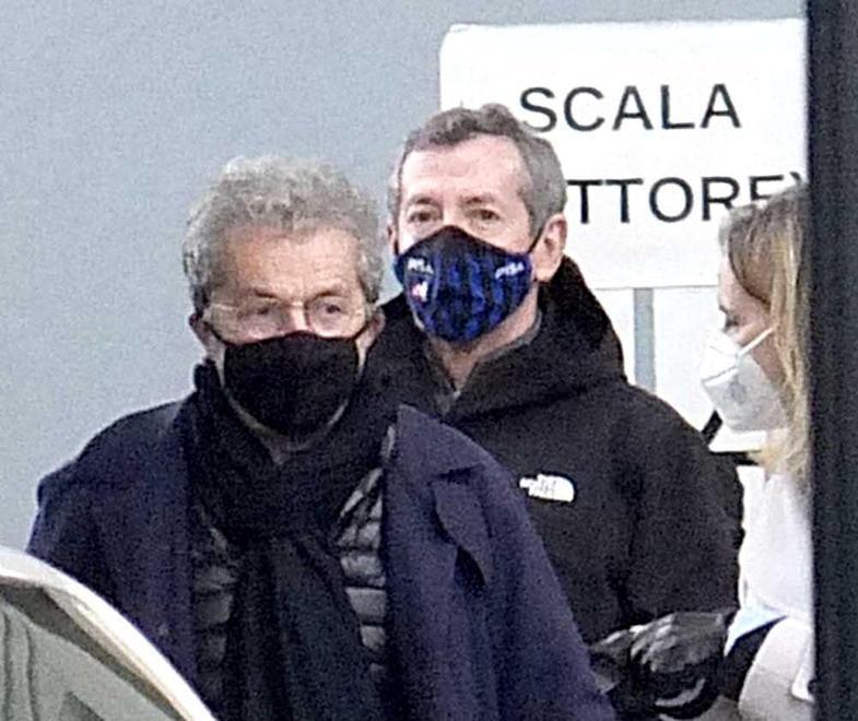 Giuseppe Corrado e Alexander Knaster durante la visita del nuovo socio di maggioranza del Pisa all’Arena Garibaldi