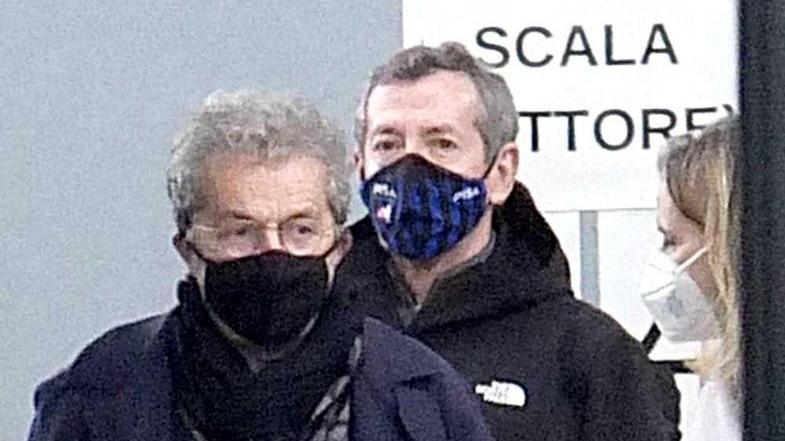 Giuseppe Corrado e Alexander Knaster durante la visita del nuovo socio di maggioranza del Pisa all’Arena Garibaldi