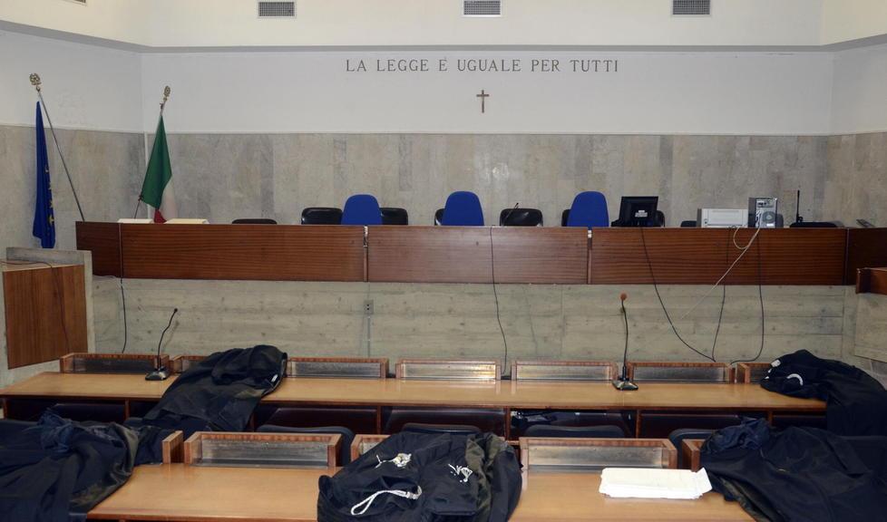 Un’aula del Tribunale di Grosseto (foto di archivio)