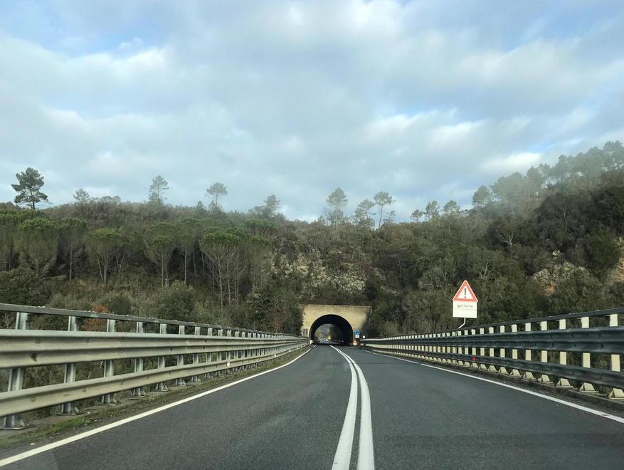 Il tratto della E78 tra Civitella Marittima e Lampugnano, un lotto ancora da raddoppiare