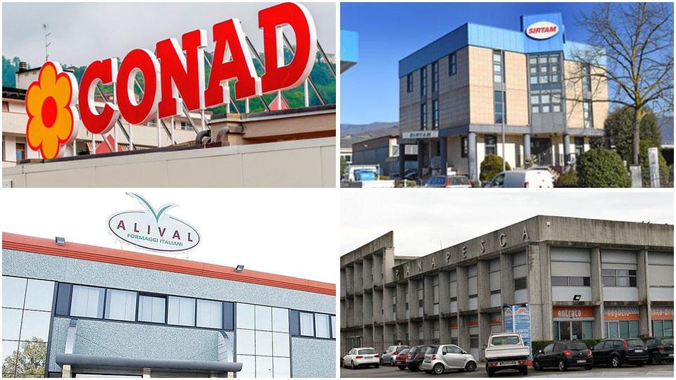 Conad Nord Ovet, Sirtam, Alival spa e Panapesca