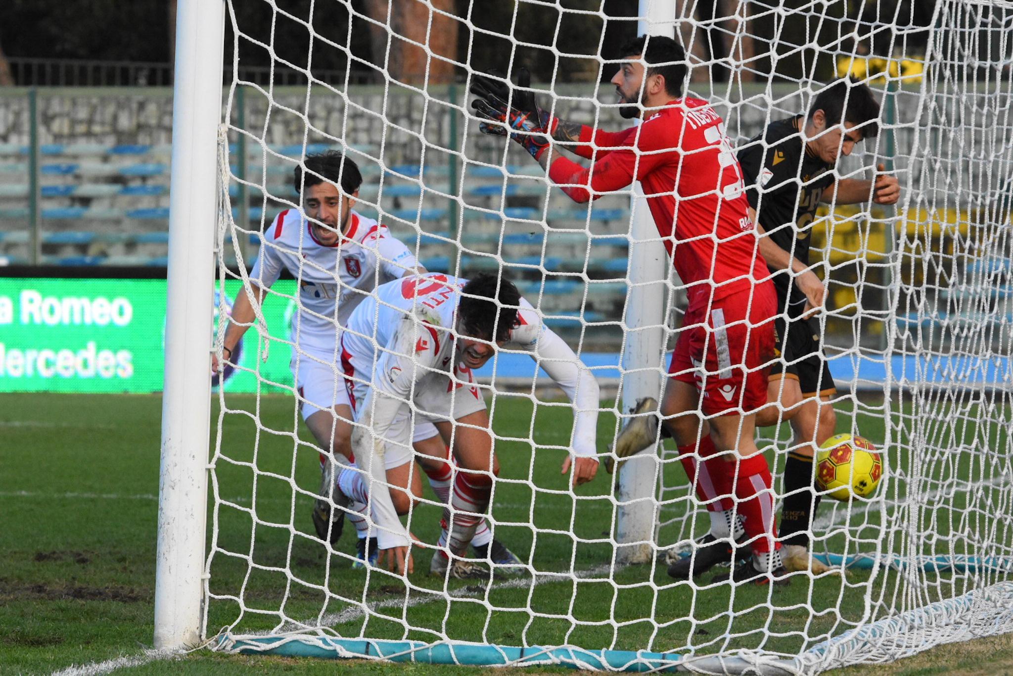 Grosseto-Piacenza, la seconda rete (Foto Agenzia Bf)