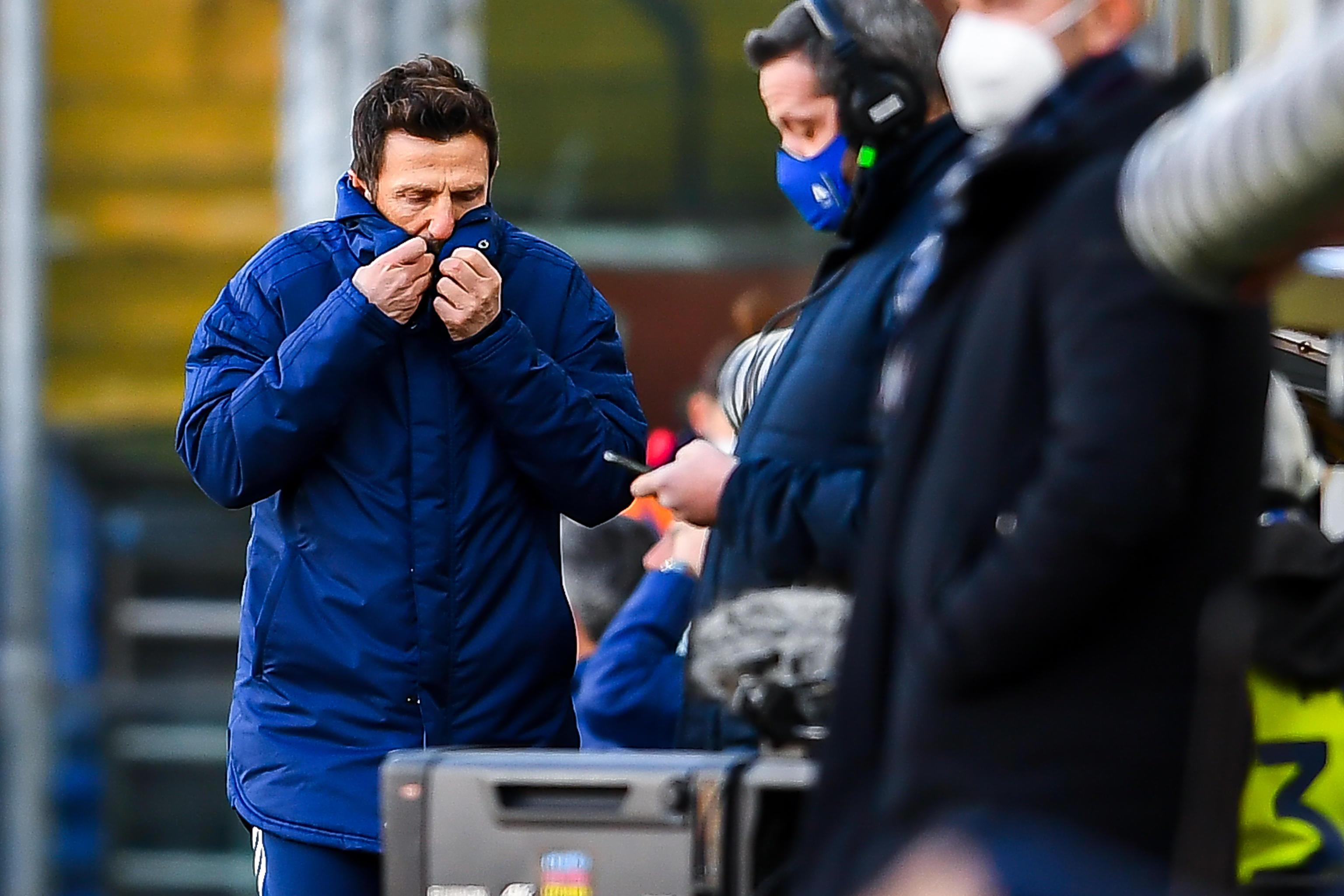 Di Francesco a Marassi a fine gara