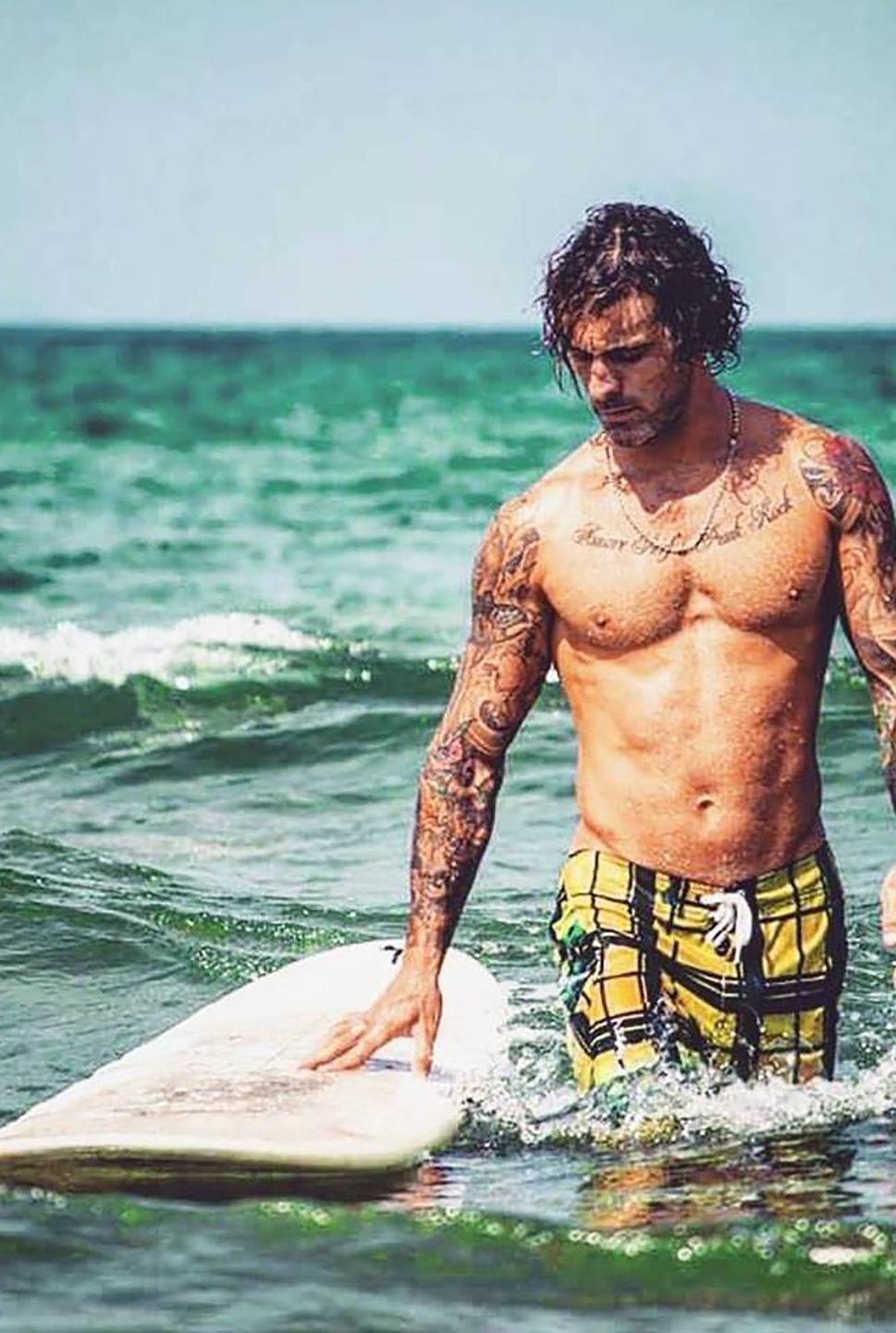 E il figlio Marco è un campione di surf