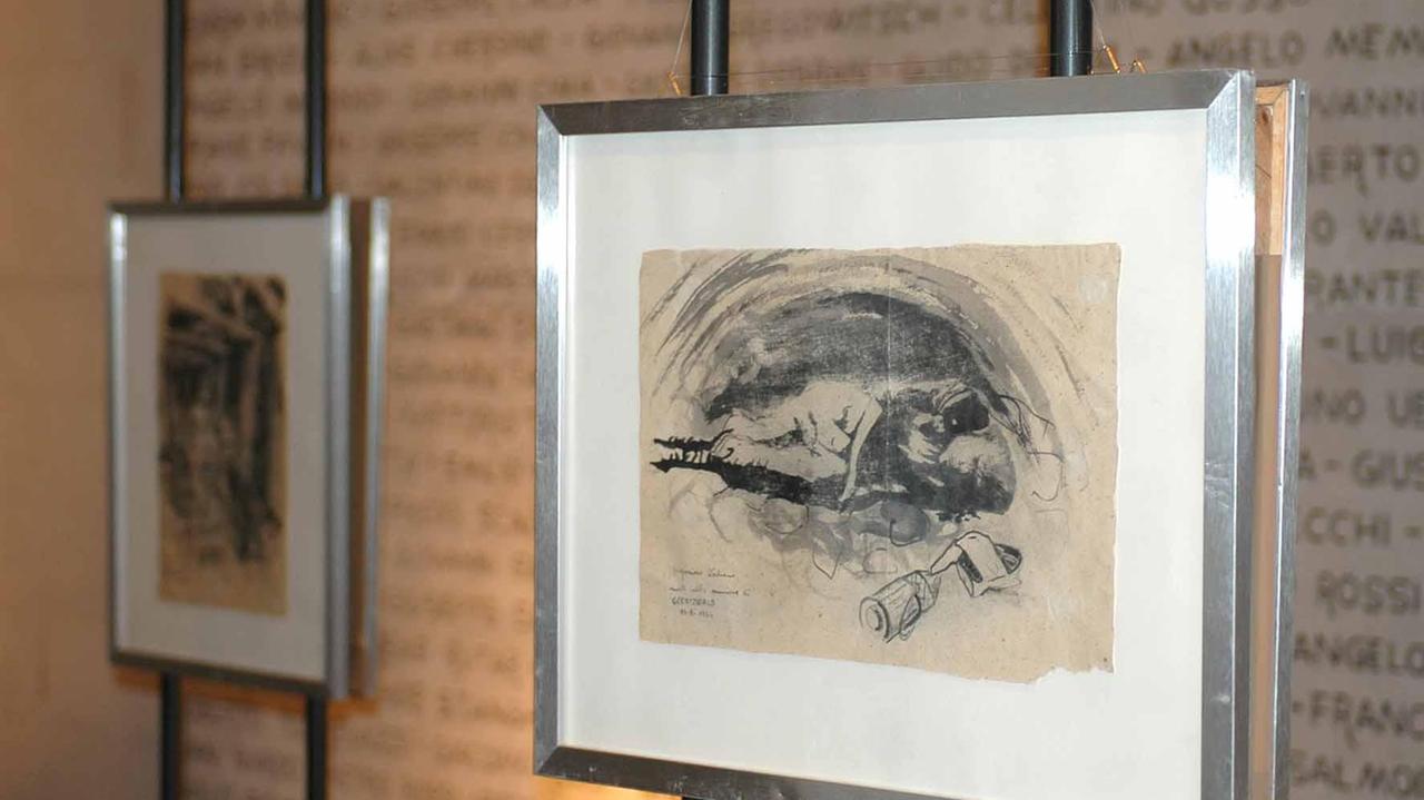 Carpi, Cavallari e la memoria dell’orrore affidata ai disegni di viva realtà realizzati nei lager