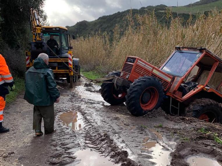Osilo, viabilità compromessa dal maltempo 