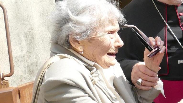Elena Servi, 90 anni, presidente dell'associazione La Piccola Gerusalemme (foto Enzo Russo)