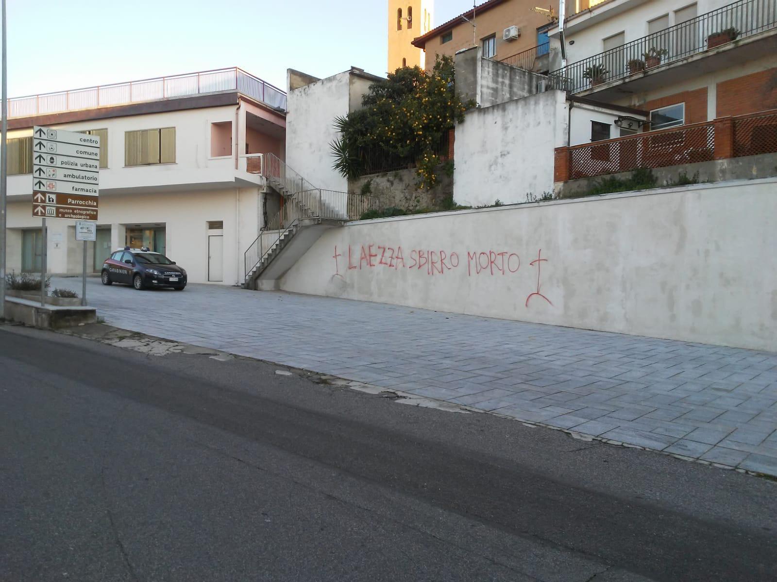 La scritta minacciosa a Bolotana