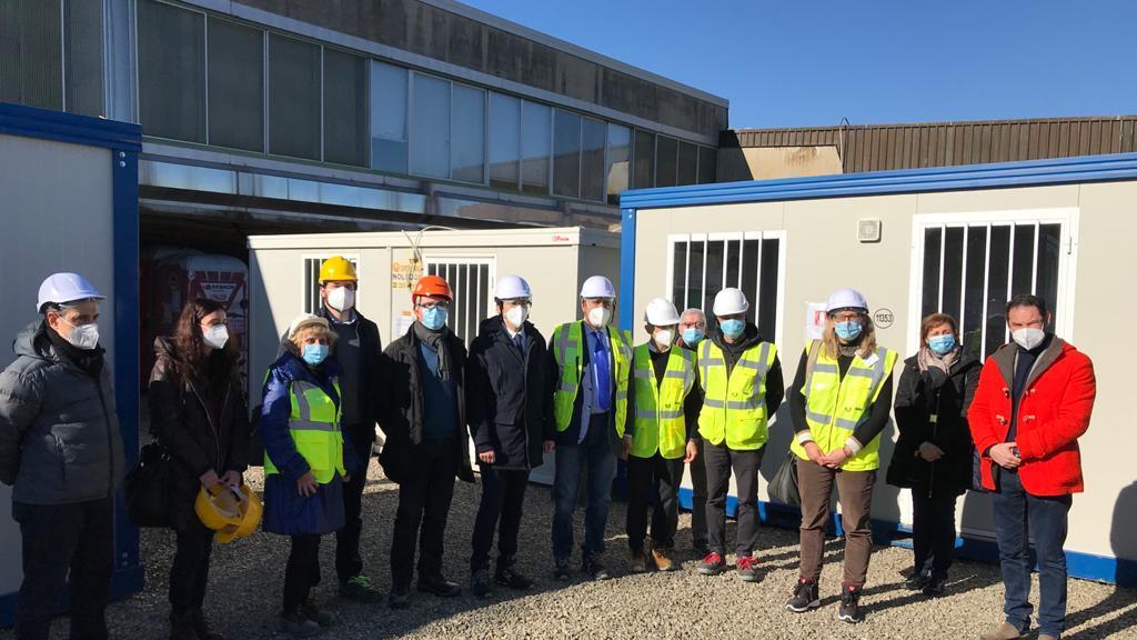 La visita del presidente della Regione Toscana Eugenio Giani all'ex Enny a Cerreto Guidi