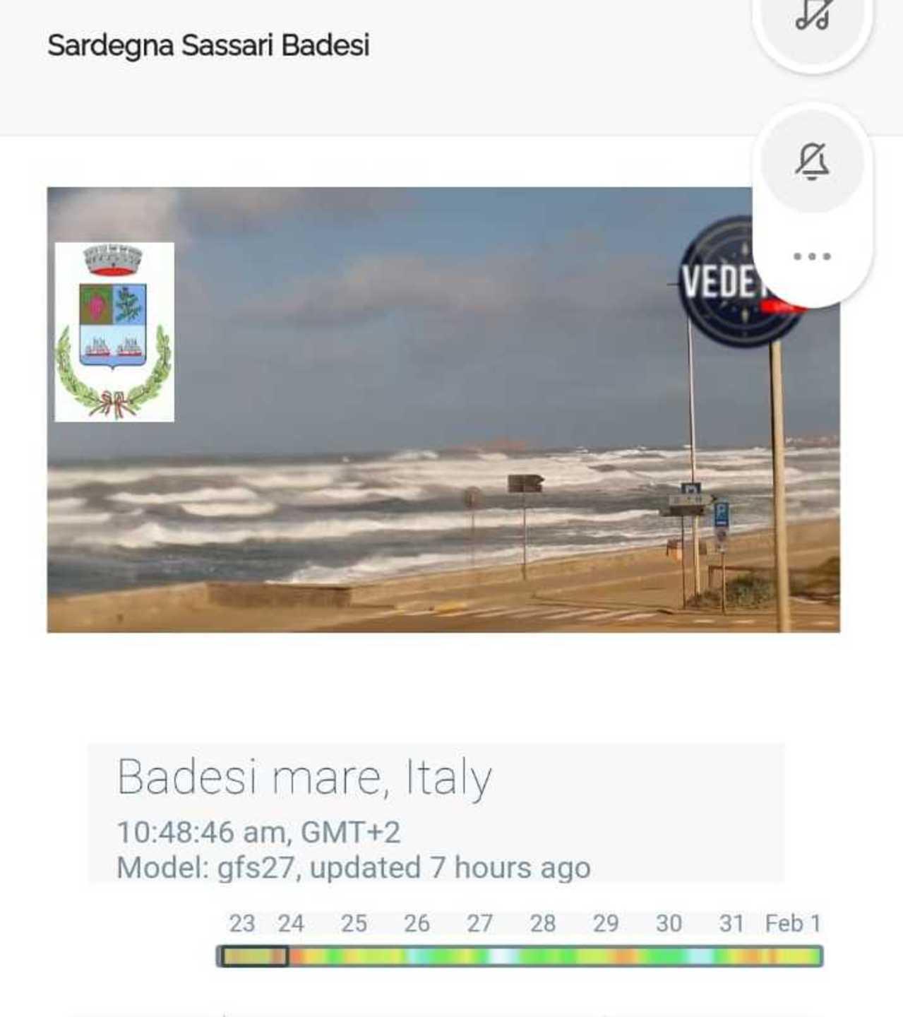 Vista sul mare in diretta a Li Junchi una web cam 
