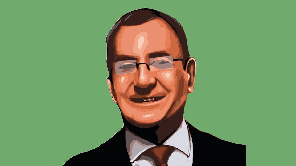 Il presidente di Smi Marino Vago nell’elaborazione grafica di Cecilia Caporlingua