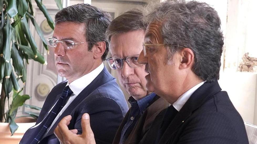 Settembre 2017: Pasquarelli con l’allora sindaco Filippeschi e Giuseppe Corrado
