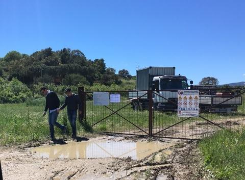 L’area del cantiere per il dissalatore