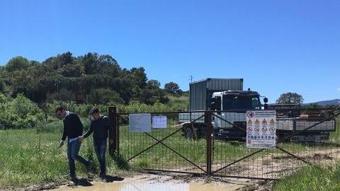 L’area del cantiere per il dissalatore