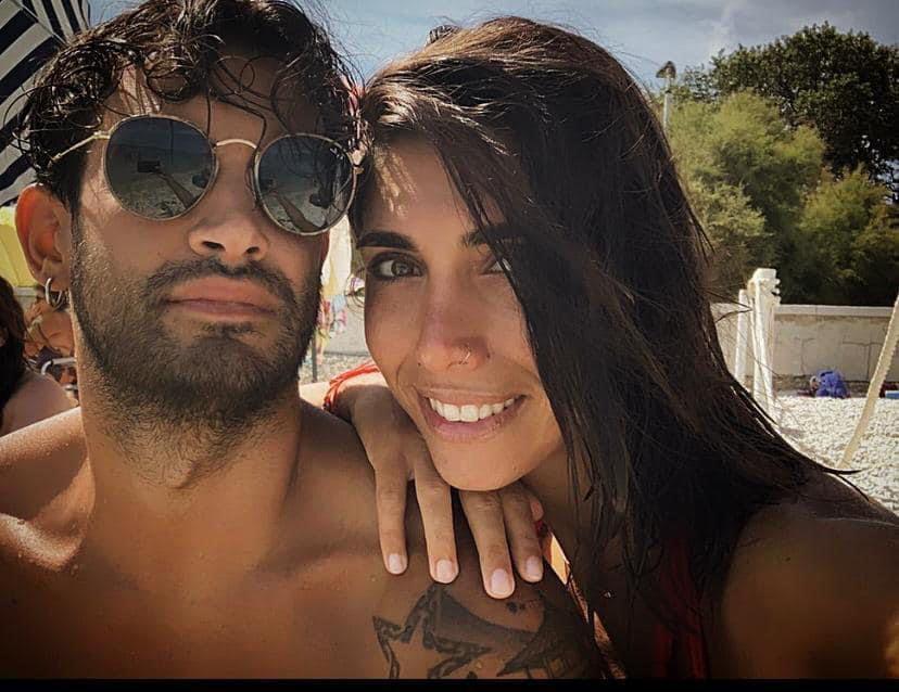 Andrea Caponi ed Elena Tramonti insieme nella foto postata martedì sui social