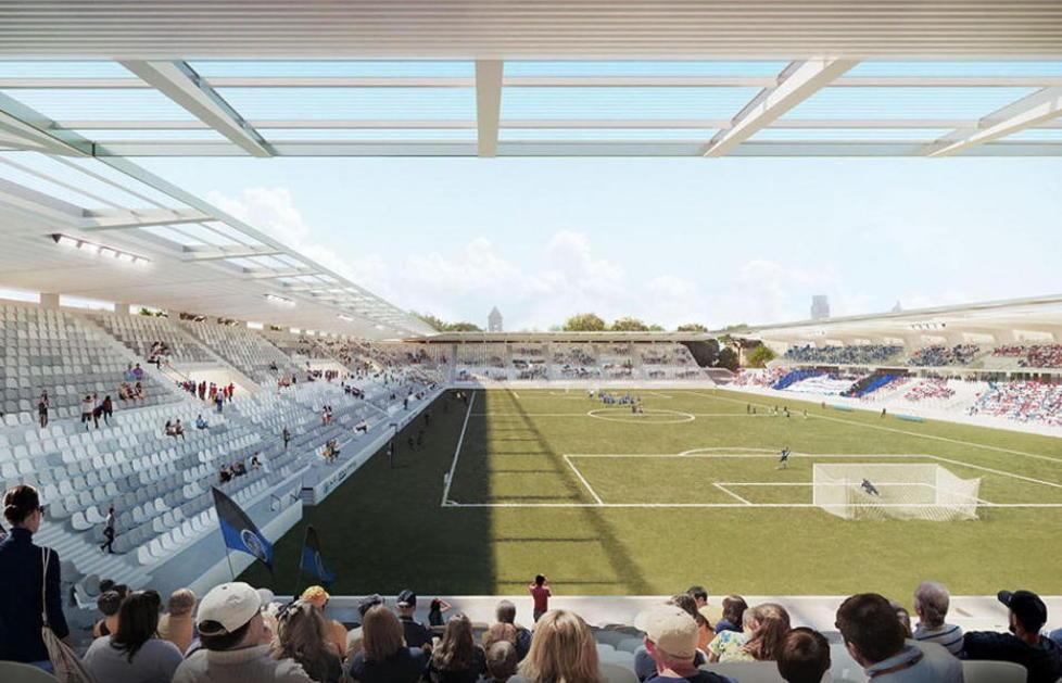 Il rendering della nuova Arena Garibaldi